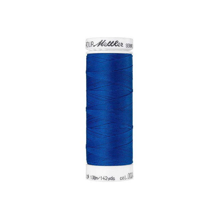 Fil à coudre élastique Seraflex bleu roi - Mettler - 130m
