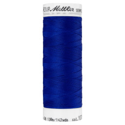 Fil à coudre élastique Seraflex bleu foncé - Mettler - 130m