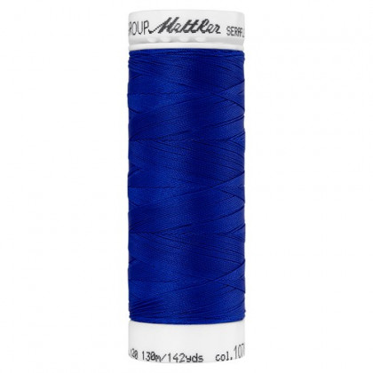 Fil à coudre élastique Seraflex bleu foncé - Mettler - 130m