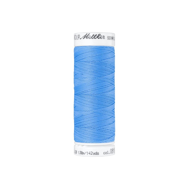 Fil à coudre élastique Seraflex bleu - Mettler - 130m