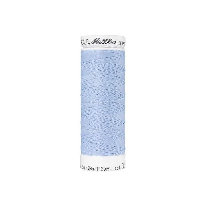 Fil à coudre élastique Seraflex bleu ciel - Mettler - 130m