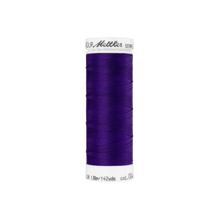 Fil à coudre élastique Seraflex violet foncé - Mettler - 130m