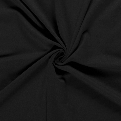Tissu jersey French terry coloris Noir - oeko tex
