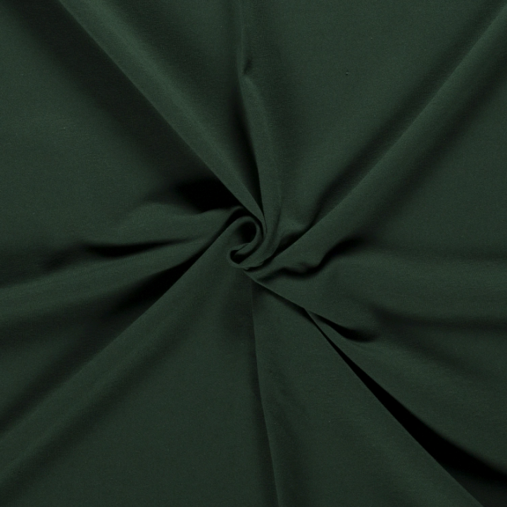 Tissu jersey French terry coloris vert sapin - oeko tex
