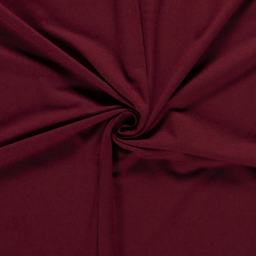 Tissu jersey French terry coloris Bordeaux - oeko tex