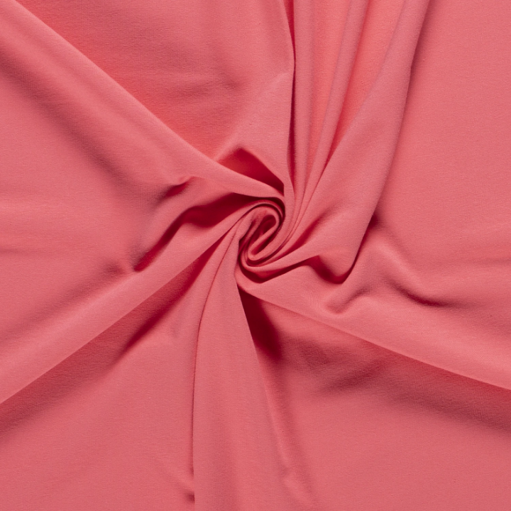 Tissu jersey French terry coloris rose foncé - oeko tex