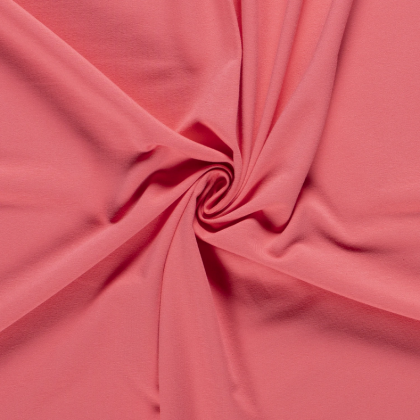 Tissu jersey French terry coloris rose foncé - oeko tex