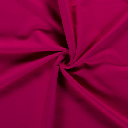Tissu jersey French terry coloris rose fuchsia - oeko tex