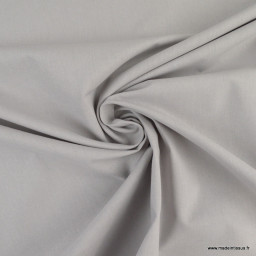 Tissu cretonne coton gris - Oeko tex