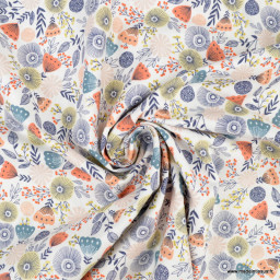Tissu English Garden - Summer Days Metallic Fabric - RJR fabric - oeko tex