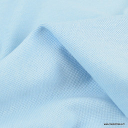 Tissu jersey maille polo bleu clair - oeko tex