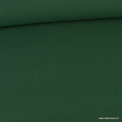 Tissu jersey maille polo vert sapin - oeko tex