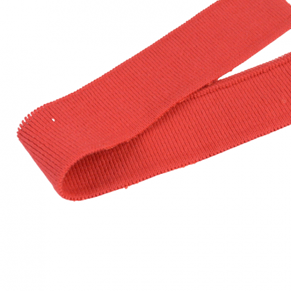 Bande pour embout de manche de polo rouge Hermès - oeko tex - 143cm