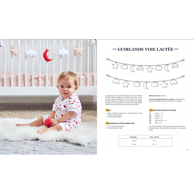 Livre en tissu pour bébé Annelise | Projet Couture