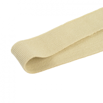 Bande pour embout de manche de polo Beige - oeko tex - 143cm