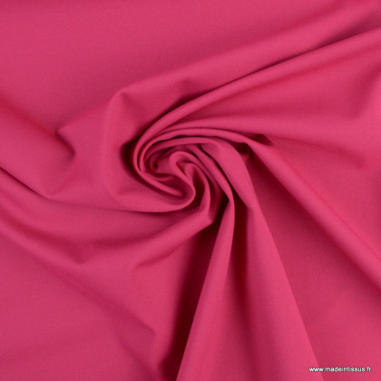 Tissu maille double stretch haut de gamme fuchsia