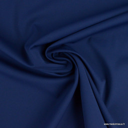 Tissu maille double stretch haut de gamme bleu foncé