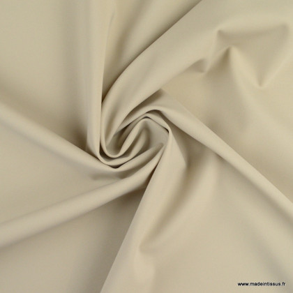 Tissu pour pantalon d'équitation maille stretch beige.