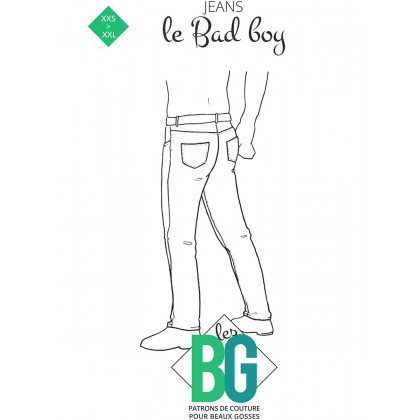 Patron jean pour homme - le Bad Boy- les BG