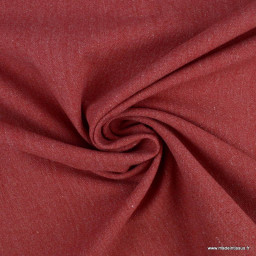 Toile lourde Vercors aspect rustique coloris Rouge
