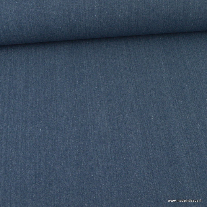 Toile lourde Vercors aspect rustique coloris bleu Marine