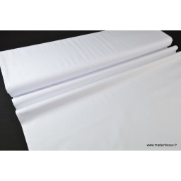 Tissu coton chemise blanc pour confection