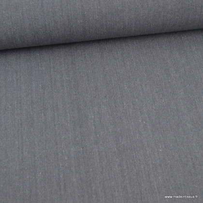 Toile lourde Vercors aspect rustique coloris gris ardoise