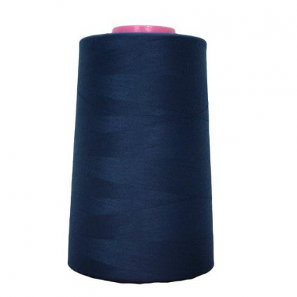 Cône de fil à coudre 100% polyester bleu marine - 5000 yards (4573m)