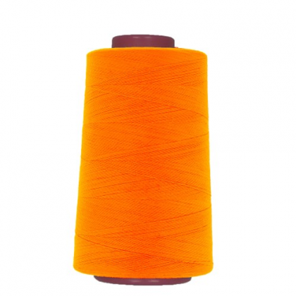 Cône de fil à coudre 100% polyester orange fluo - 5000 yards (4573m)