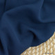 Tissu crêpe de Viscose fluide uni coloris bleu marine