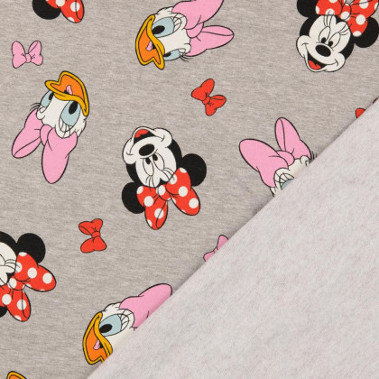 Tissu Disney jersey French terry motifs Minnie et Daisy - oeko tex