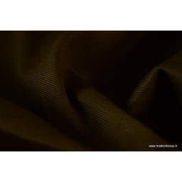 Tissu sergé coton mi-lourd Marron (bronze) 260gr/m²