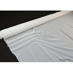 Tissu Mousseline coloris blanc x50cm