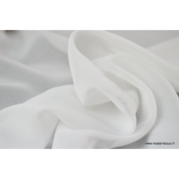 Tissu Mousseline coloris blanc x50cm
