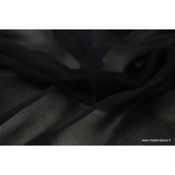 Tissu Mousseline coloris noir x50cm