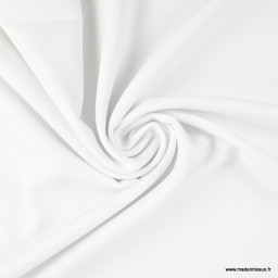 Tissu gabardine bi stretch - Blanc