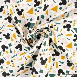 Tissu Disney en coton motif Mickey graphique - Oeko tex