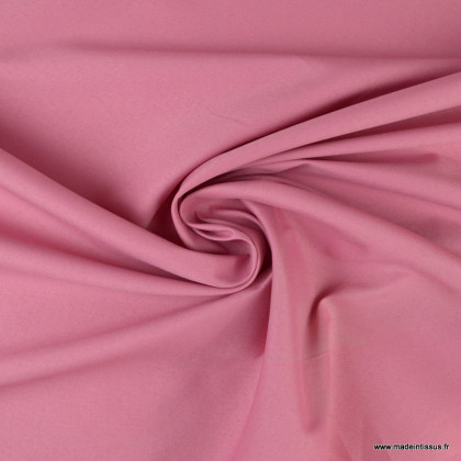 Tissu polyester sergine framboise pour robe de mariée et cocktail