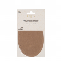 Renforts thermocollants en daim 9.5 x 14cm - Beige