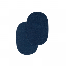 Renforts thermocollants en jean 10 x 15cm - Bleu médium
