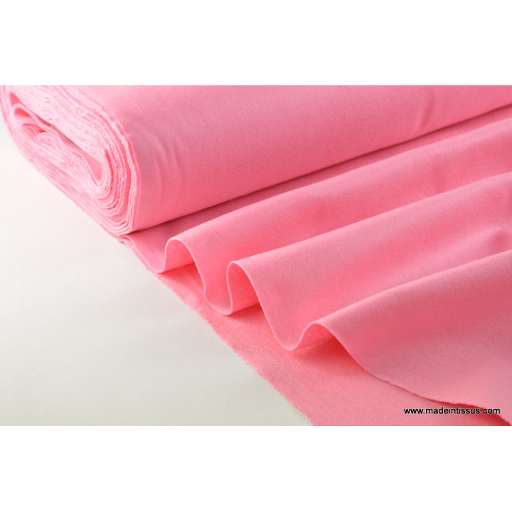 tissu feutrine rose polyester par 50cm