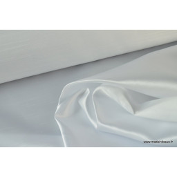 Satin doupion duchesse polyester blanc x50cm