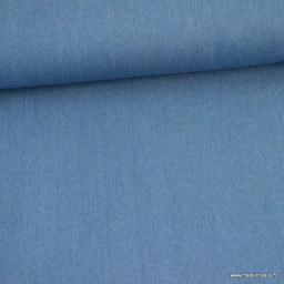 Tissu jean coton bleu