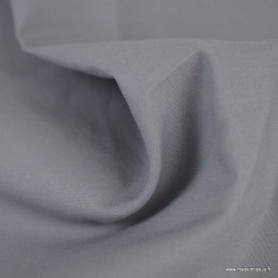 Toile à draps percale grande largeur coton gris easy care
