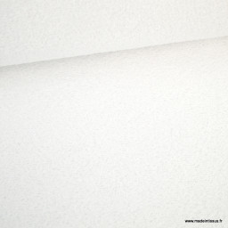Tissu éponge Bio blanc Florence - oeko tex