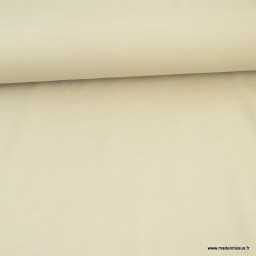 Tissu Jersey milano uni coloris beige - Oeko tex