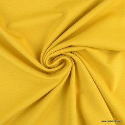 Tissu Jersey milano uni coloris jaune