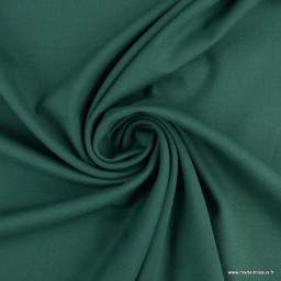 Tissu Jersey milano uni coloris vert foncé