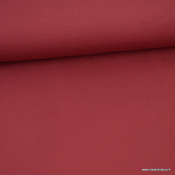 Tissu Jersey milano uni coloris rouge Hermès