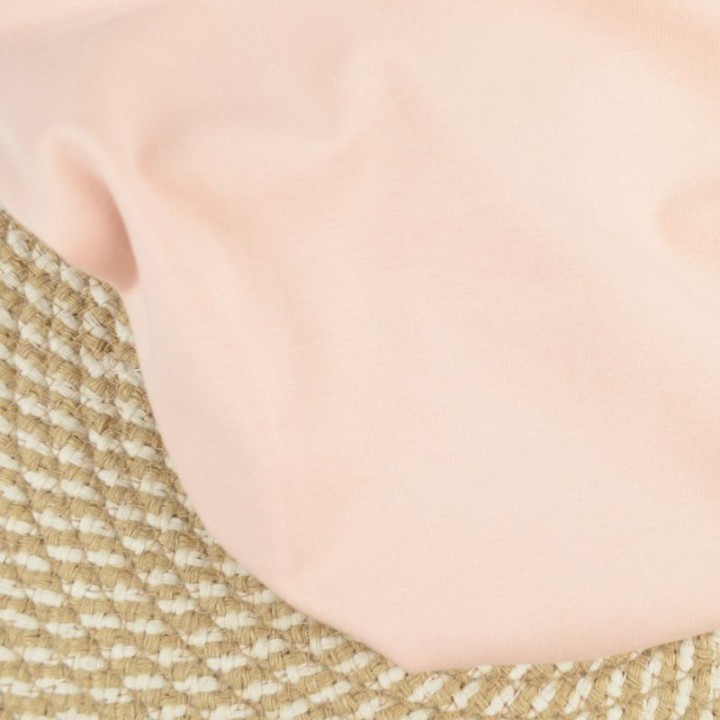 Tissu jersey rose clair - Oeko tex